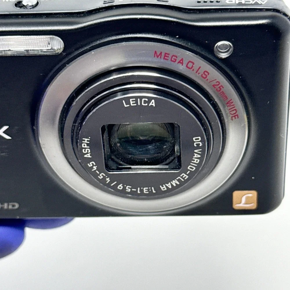 Panasonic Lumix DMC-SZ7 Black Digital Camera 10x Zoom For Parts Not Tested